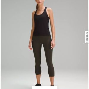Lululemon Wunder Train HighRise, Size 6, 23 in. - Dark Olive. Perfect Condition!